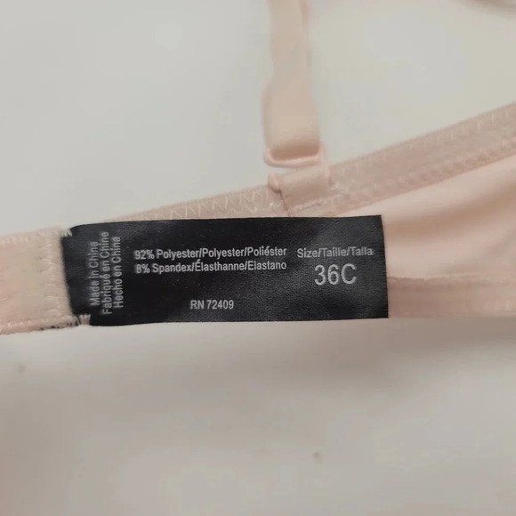 NWT Rene Rofe Lingerie Womens Size 36C Nude Beige Multi-Way Underwire Bra - Picture 8 of 8
